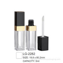 Recipiente de plástico cosmético cuadrado Lipgloss LG-2282